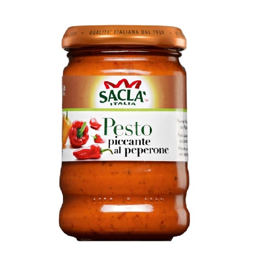 Sacla соус Песто с красным перцем и перцем Чили, 190 гр Sacla соус Песто с красным перцем и перцем Чили, 190 гр